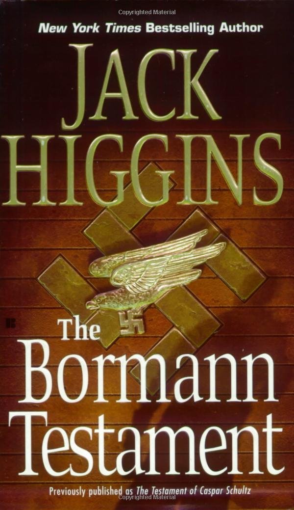 Book cover of The Bormann Testament